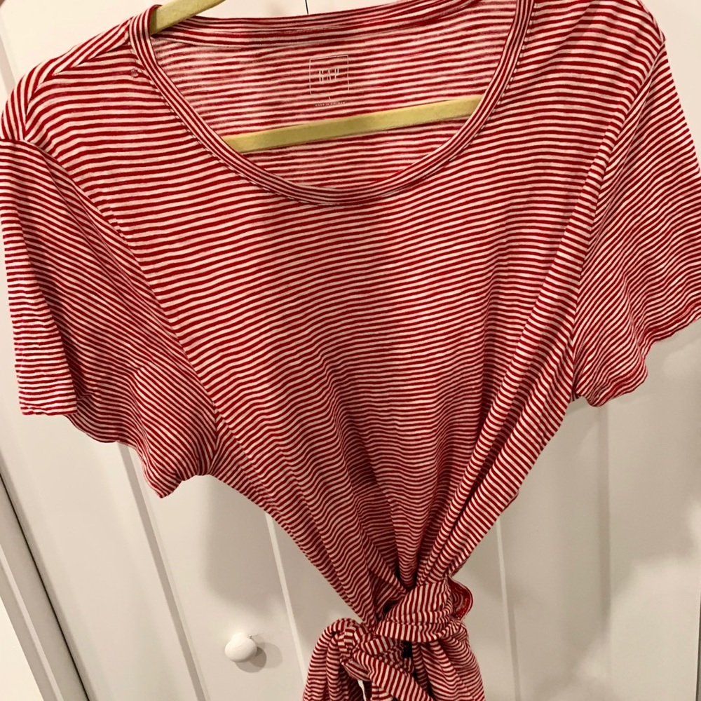 Gap Striped Wrap Tee